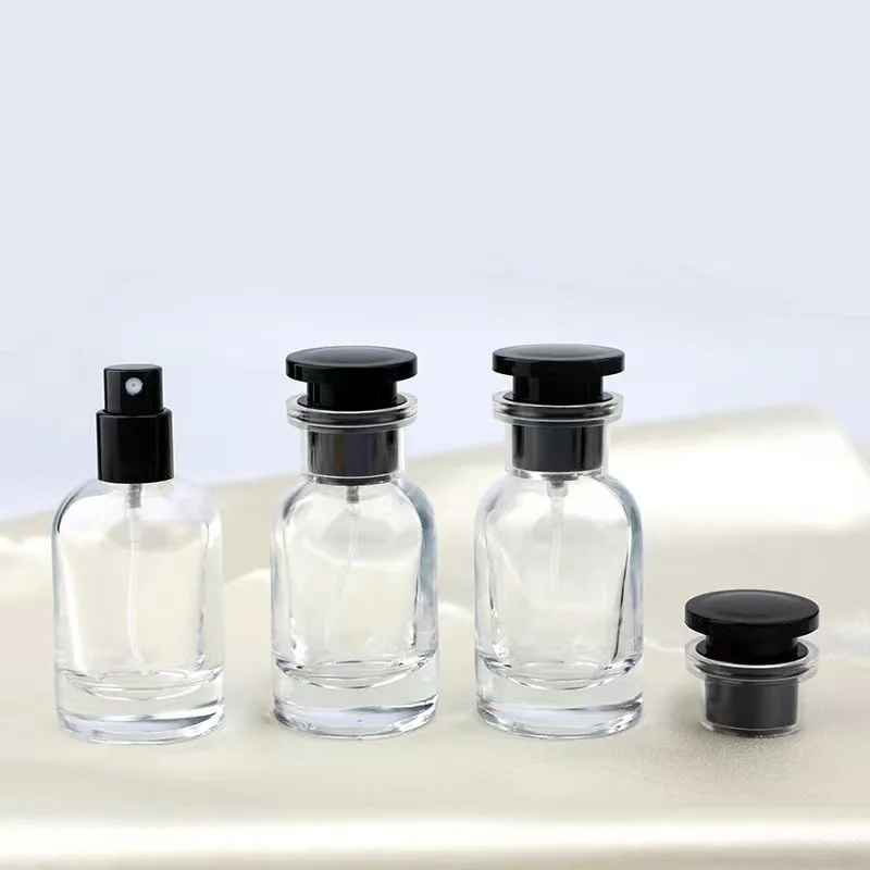 1/2/3/4/5pcs 30ml Glass Empty Refillable Perfume Bottle Cylinder,Travel Portable Perfume Atomizer Sample Bottle