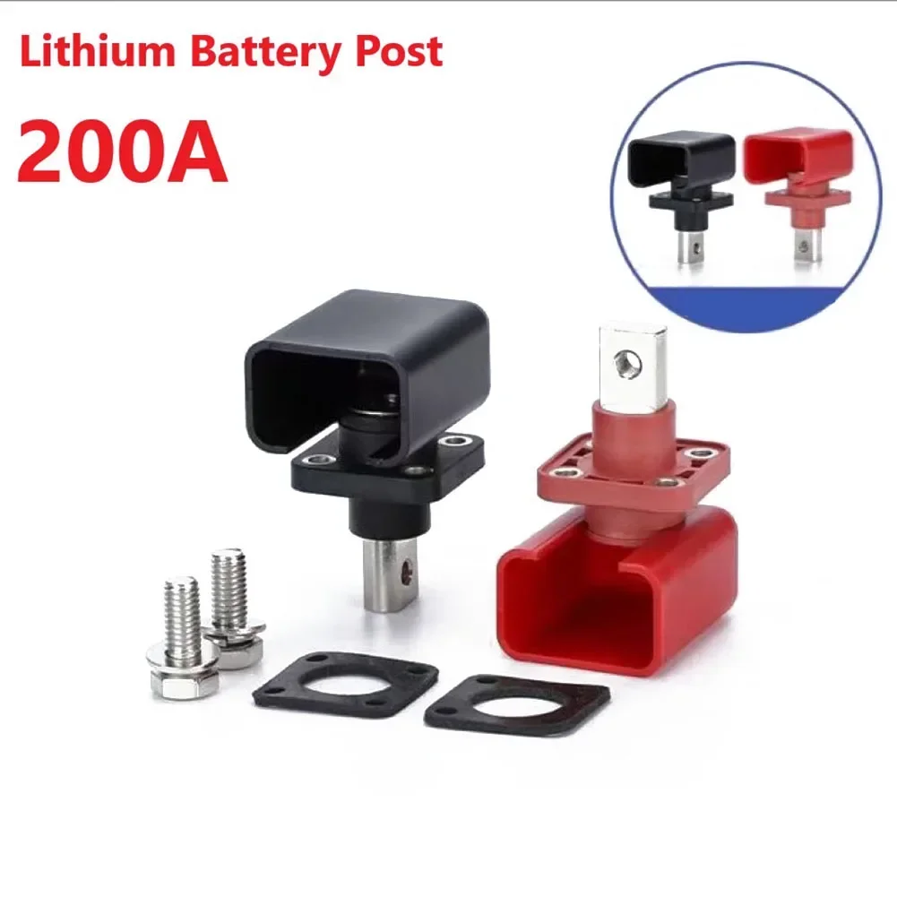 2PCS 200A Lithium Battery Energy Storage Terminal Battery Connector Battery Storage Terminal Post