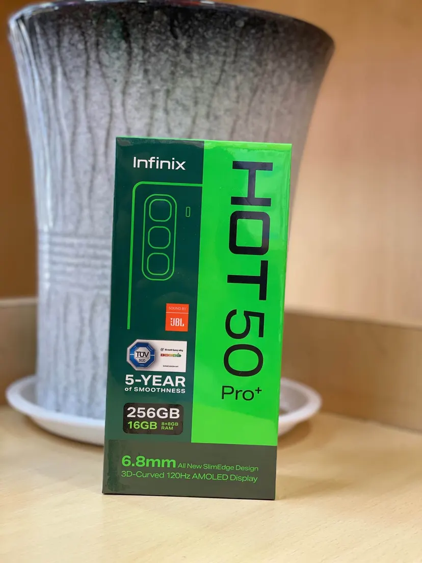 INFINIX HOT 50 PRO+ | 8gb ram 256gb storage | 120Hz Amoled Display | Battery 5000mah | 33W Advance Fastcharge | In-display Fingerprint