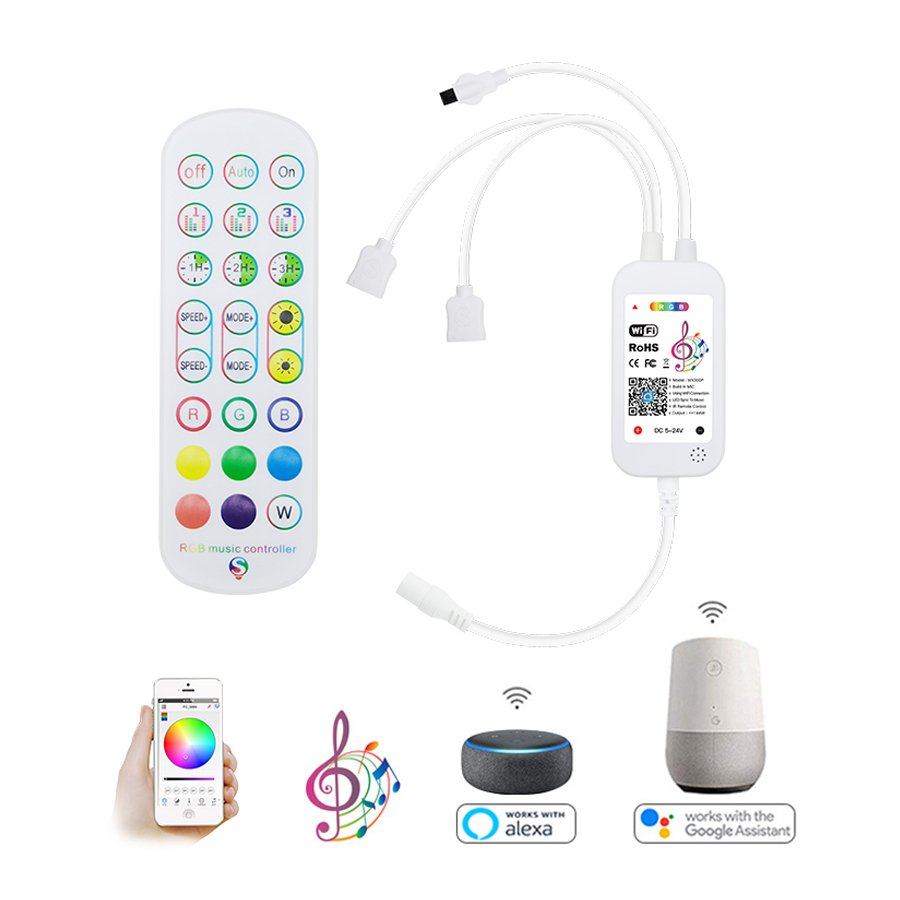 Tuya Smart Life WIFI Controller / Bluetooth DC 12V Smart Accessory Not Waterproof for RGB LED Strip COB LED Light 2835/5050 lightify
