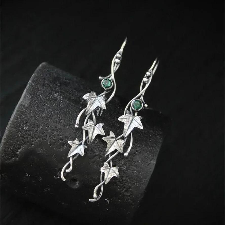 1Pair Botanical Jewelry Plant Leaf Irregular Design Retro Earring New Trendy Fashion Earrings Accessories For Women