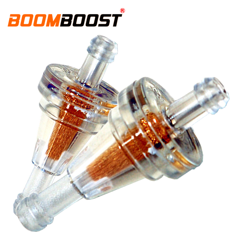 1/4" Inline Clear Gas Filte Replacement 6mm 2x/2pcs Small plastic Universal Motorcycle Gas Petrol Fuel Oil Filter Mini