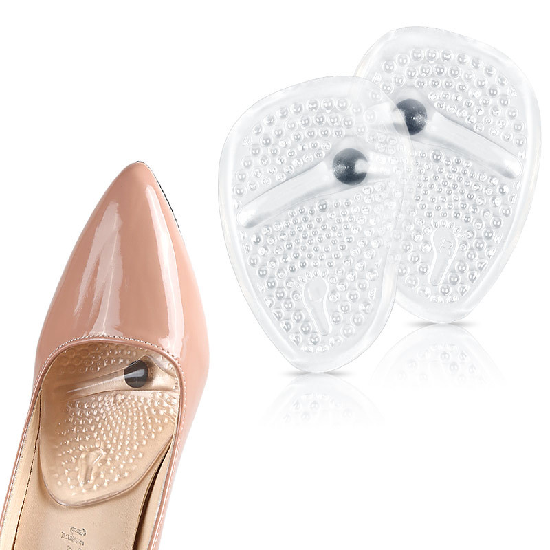 1 pair of new fashionable soft silicone cushion pads support insertion pads forefoot pads orthopedic insoles accessories