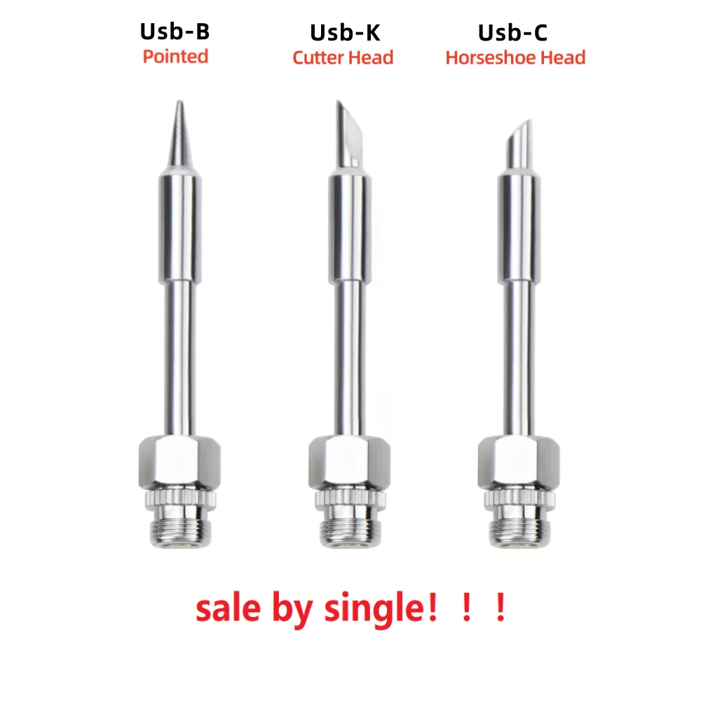 1pcs USB Solder Tip Interface Soldering Iron Head Mini Portable Soldering Iron Tip Accessories Tool