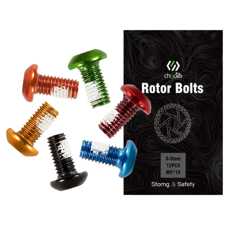 CNC Bicycle Accessories, Bike Disc Brake Rotor Bolt, Fit Shimano Sram Magura Disk Brake Rotors Fixed Bolts ,12pcs, MTB Road Part