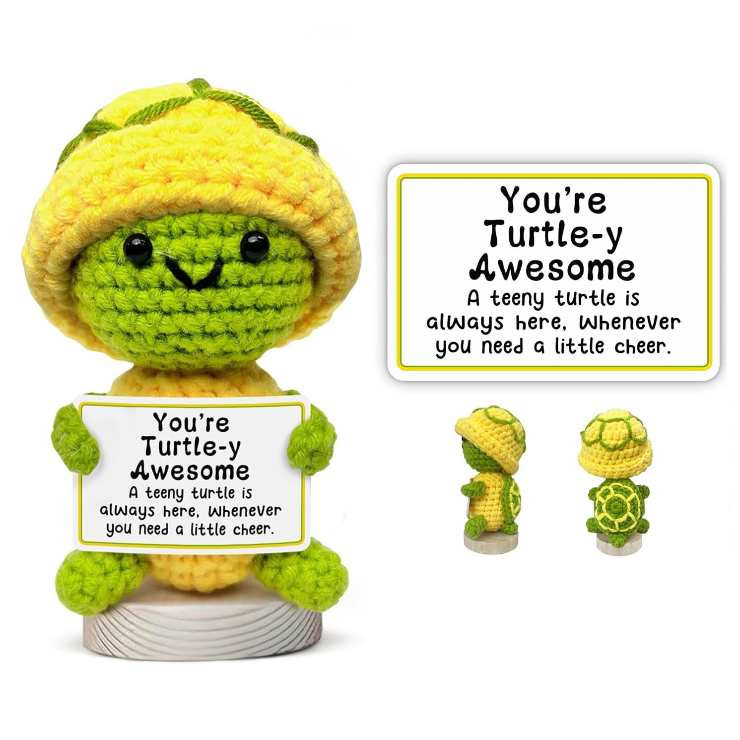 1pc Emotional Support Gifts, Pure Handmade Creative Crochet Desktop Decoration Ornaments, Interesting Mini Cute Home Furnishings Decoration, Gifts Suitable for Holiday and Birthday Encouragement Friends, Home Decora