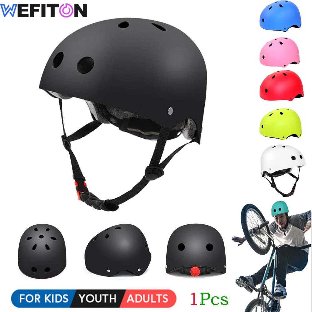 1PCS RGGMQQ Bike Skateboard Helmet,Adjustable and Multi-SportS for Skate Scooter Roller, 3 Sizes for Youth Kids Toddler