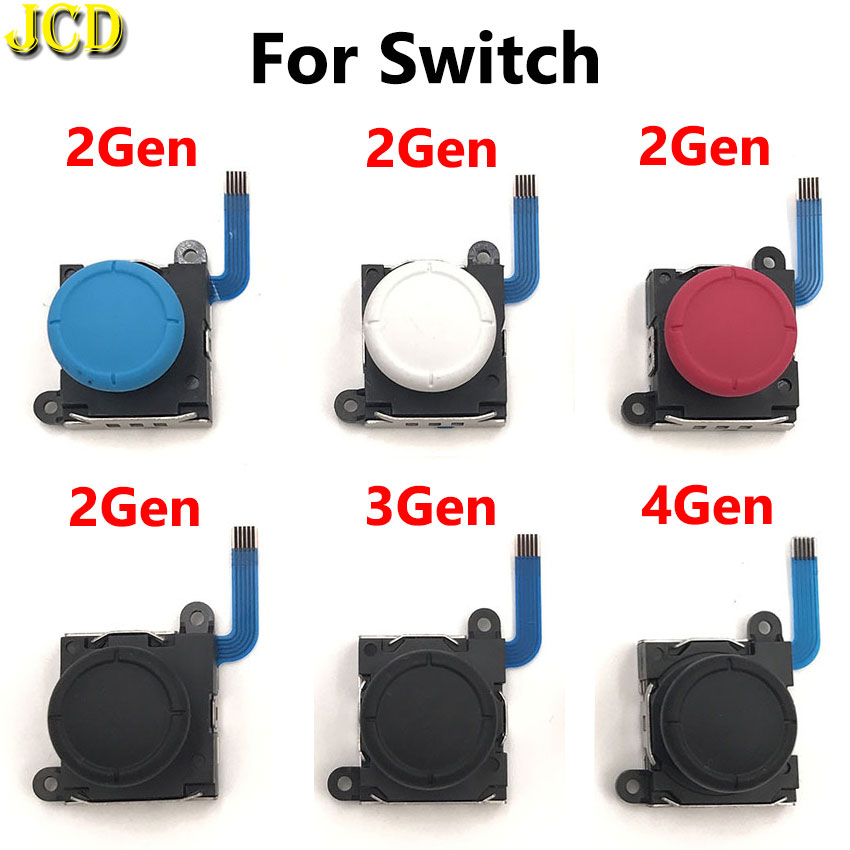 JCD 2pcs Original 3D Analog Rocker Thumb Sticks Sensor Replacement For Switch NS Controller Joy Con Left Right Handle Joystick