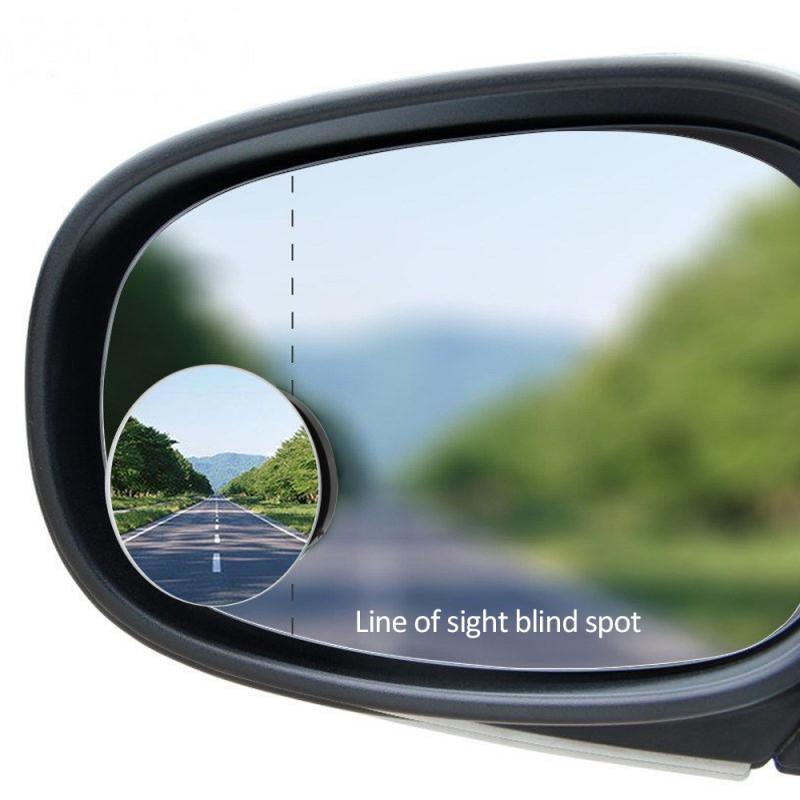 Car Blind Spot Mirror, Wide Angle Convex Mirror Adjustable Rear View Mirror Suction Cup for Parking Safety Rearview Mirror