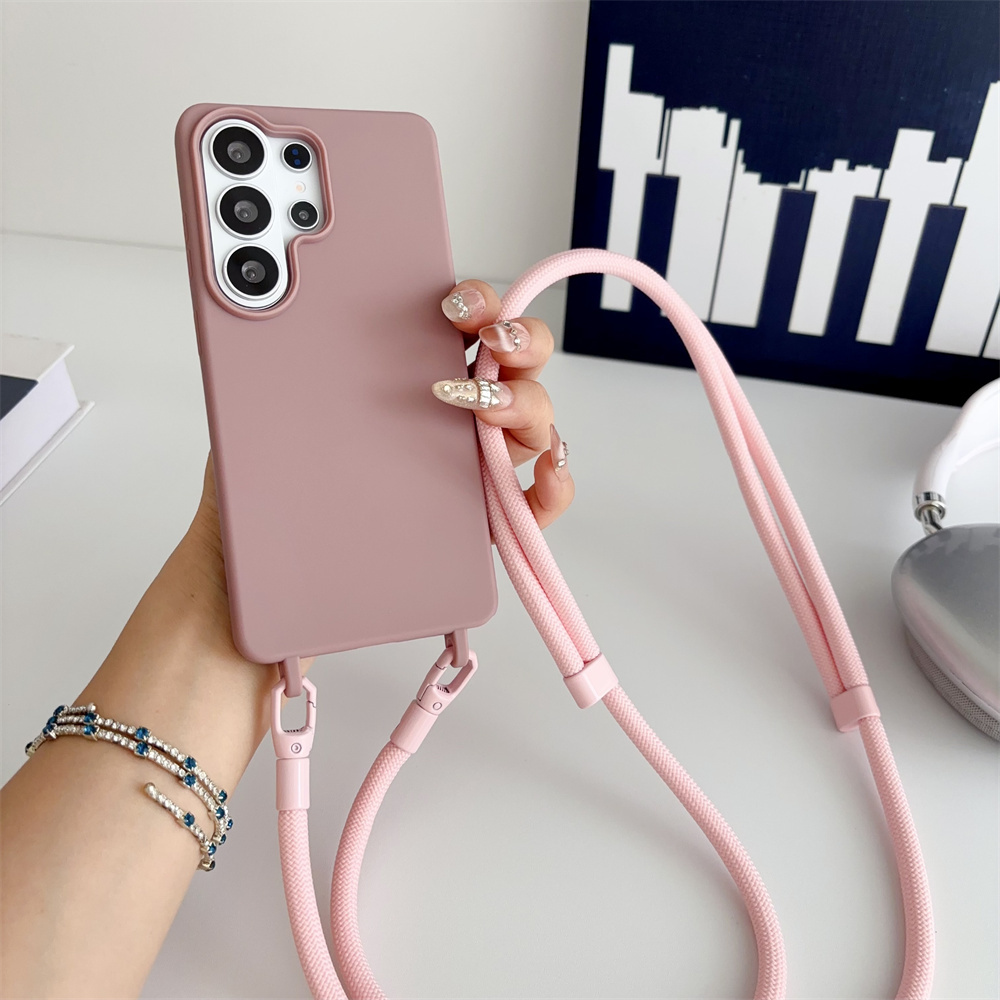 Official Lanyard Case For S26 S25 Edge S24 Ultra S23 S22 S21 Plus S20 FE A16 A06 5G Crossbody Cord Strap Cover