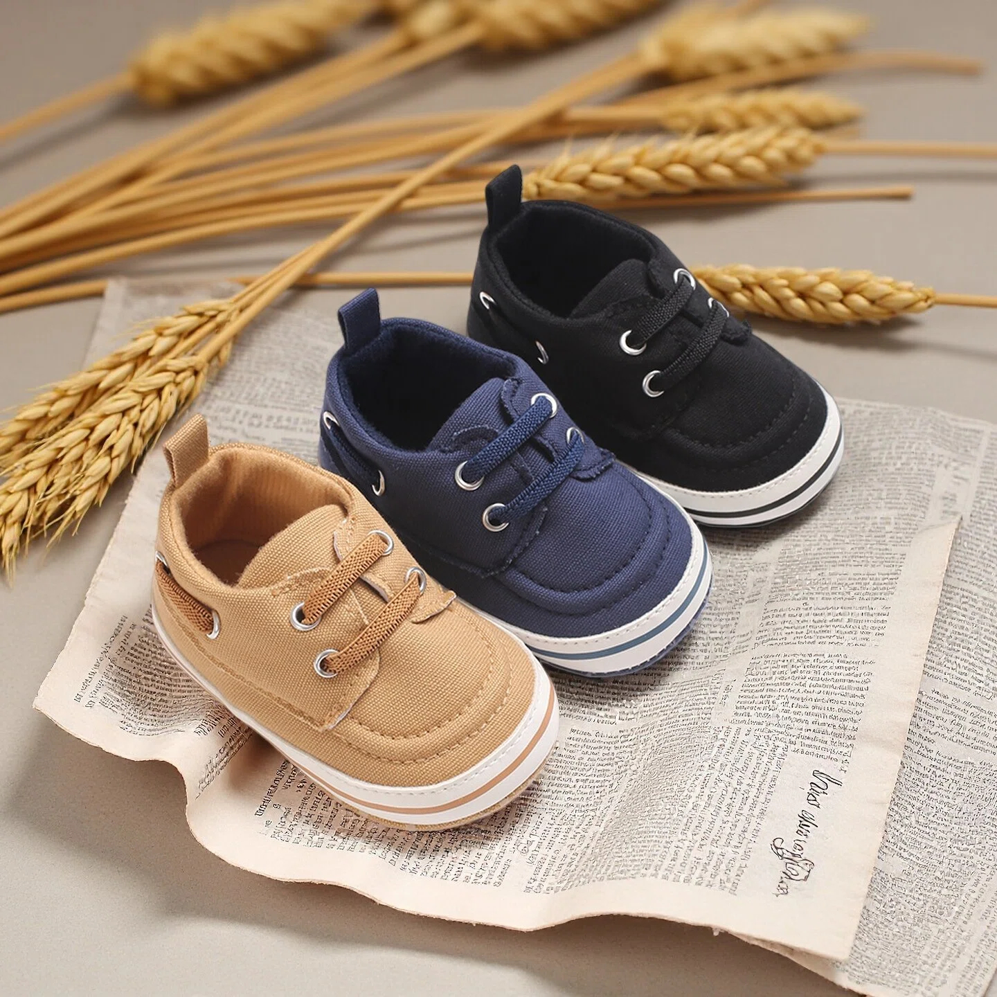 Baby Spring And Autumn Western Style Soft Soled Anti Slip Casual Shoes Baby Korean Version Walking Shoes Boys' Velcro Shoes