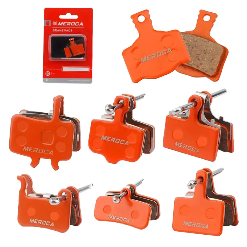 MEROCA Bicycle Brake Pads for Shimano M375 M445 Mt200 Bb5 Bb7 MTB Resin Semimetal Hydraulic Disc Brake Pads Bike accessories