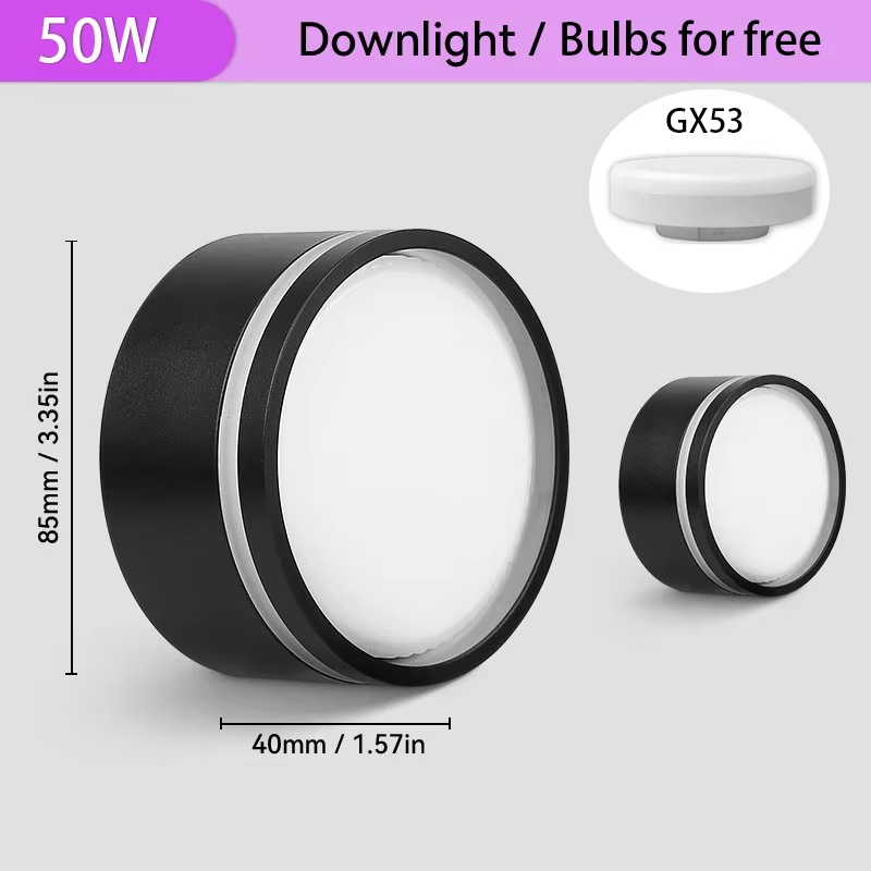 LED Track Spotlights Replaceable light bulb 110V 220V GX53 track Lights for Home Decor Living Room Kitchen Ceiling Lamp Dece