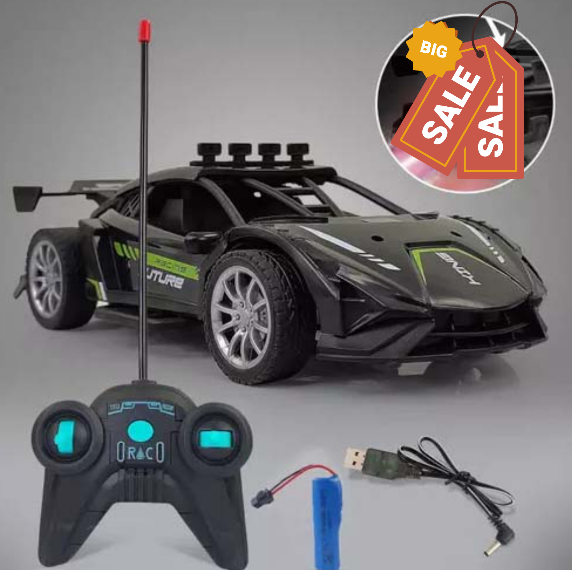 Remote control car, High speed,LED Light,Sports ,Toy For Boys