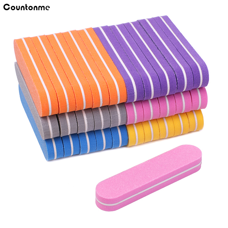 10pcs Professional Mini Sponge Nail Art Buffer Sandpaper Manicure Sanding Polishing Nails File Grinding Equipment Tool DD7