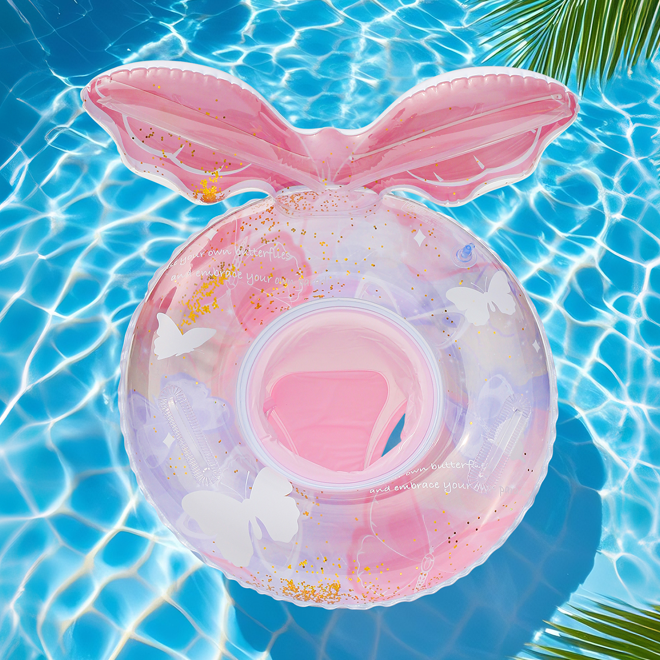 1PC Pool Float Ring, Inflatable Swim Tube, Swimming Accessories, Suitable for Summer Water Sports, Pool Float Gear