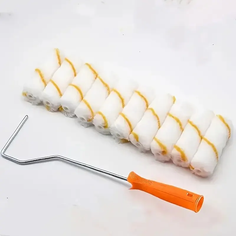 11pcs Paint Roller Kit Mini Drum Core 4-inch Thumb Roller Core Anti Corrosion and Solvent Resistant Latex Paint Roller Core