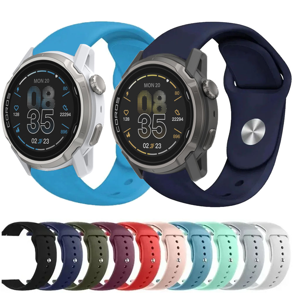 18mm 20mm 22mm Sports Silicone Strap for COROS Watch APCE Pro/3/APEX 4 42mm/2 Pro for Comfortable Wristband for CMF Watch 3 Pro