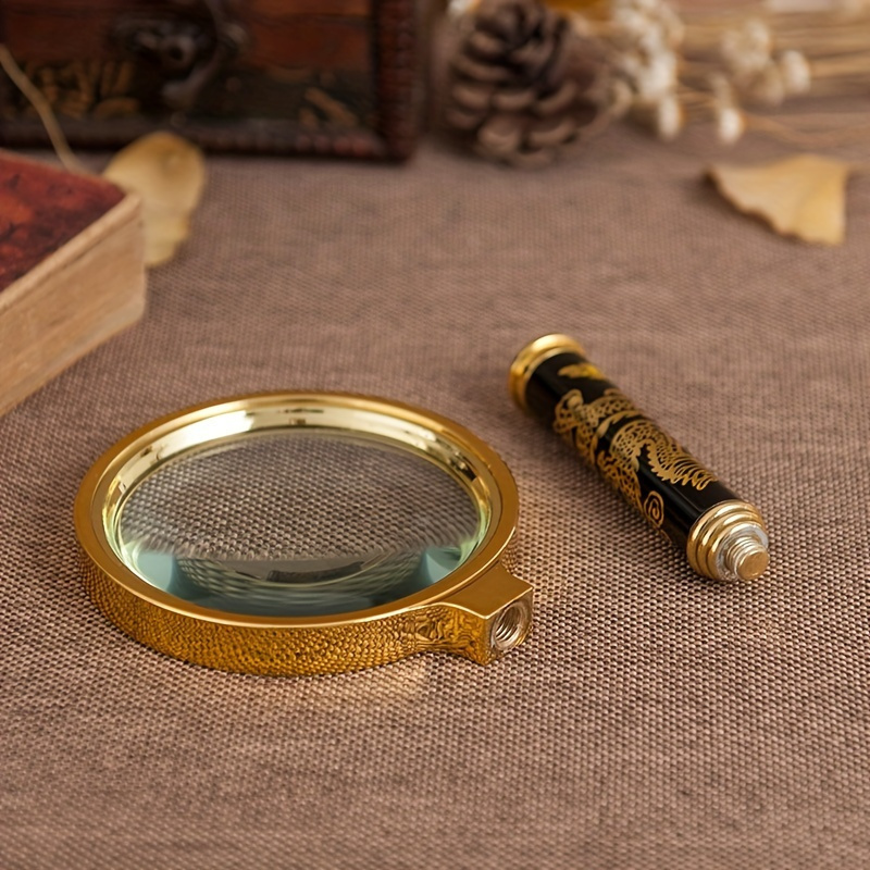 1Pc Crystal Lens for Elderly Reading Ultra Clear High Power Handheld Magnifying Glass Enhanced Magnification for Newspapers