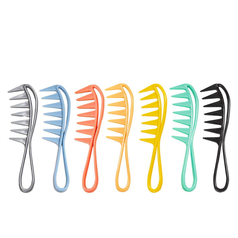 1PCS Hair Salon Large Tooth Wide Comb Smoothing Comb Household Oil Head Men's Back Hollow Comb Salon Hair styling tools