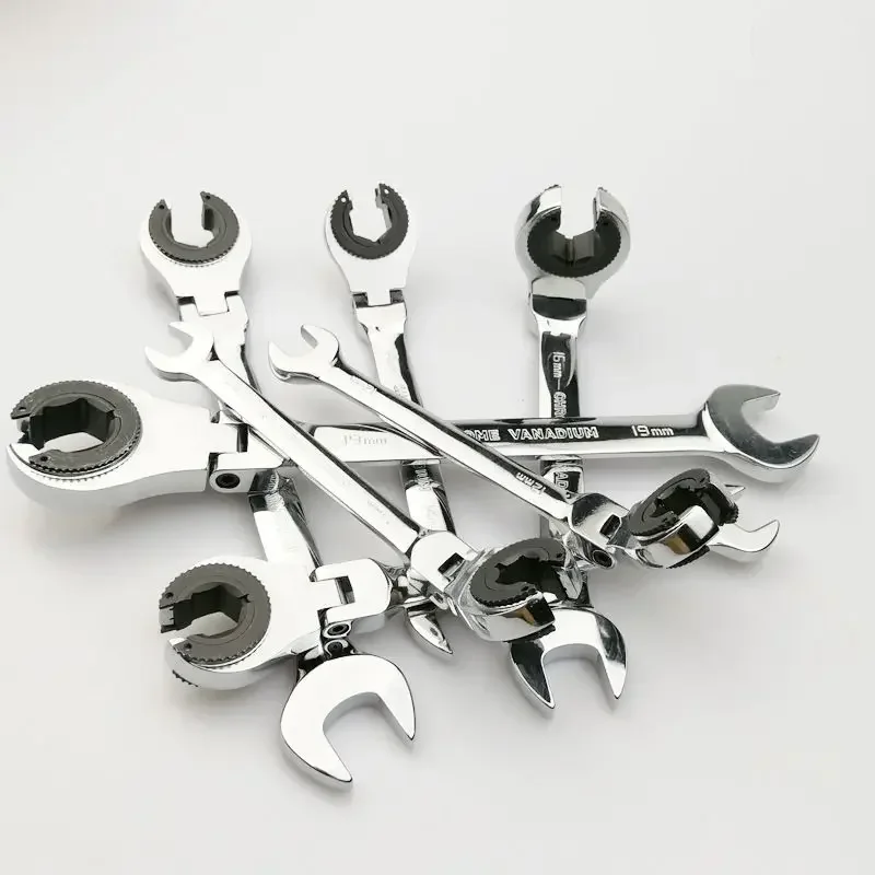 6mm 7mm 8mm 9mm 10mm 11mm 12mm 13mm 14mm 15mm 16mm 17mm 18mm 19mm Reversible Ratchet Wrench Ratcheting Socket Spanner Nut Tools