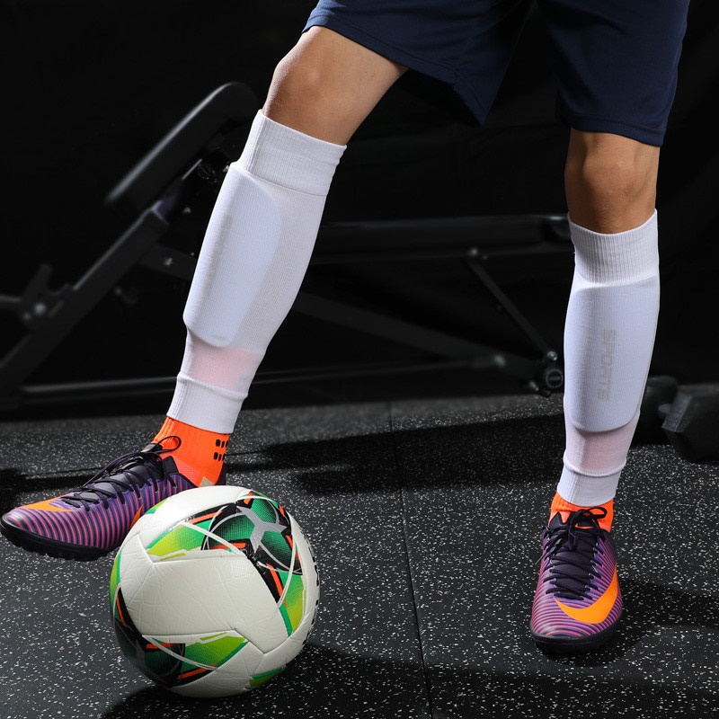 3 pairs Long outdoor foot protection socks, football calf protection socks, football protective gear