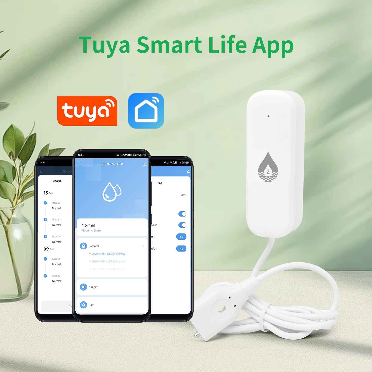 Tuya Zigbee Devices Water Leak Sensor Home Automation Water Leak Detector Smart Life Control WiFi Water Sensor Safety Protection