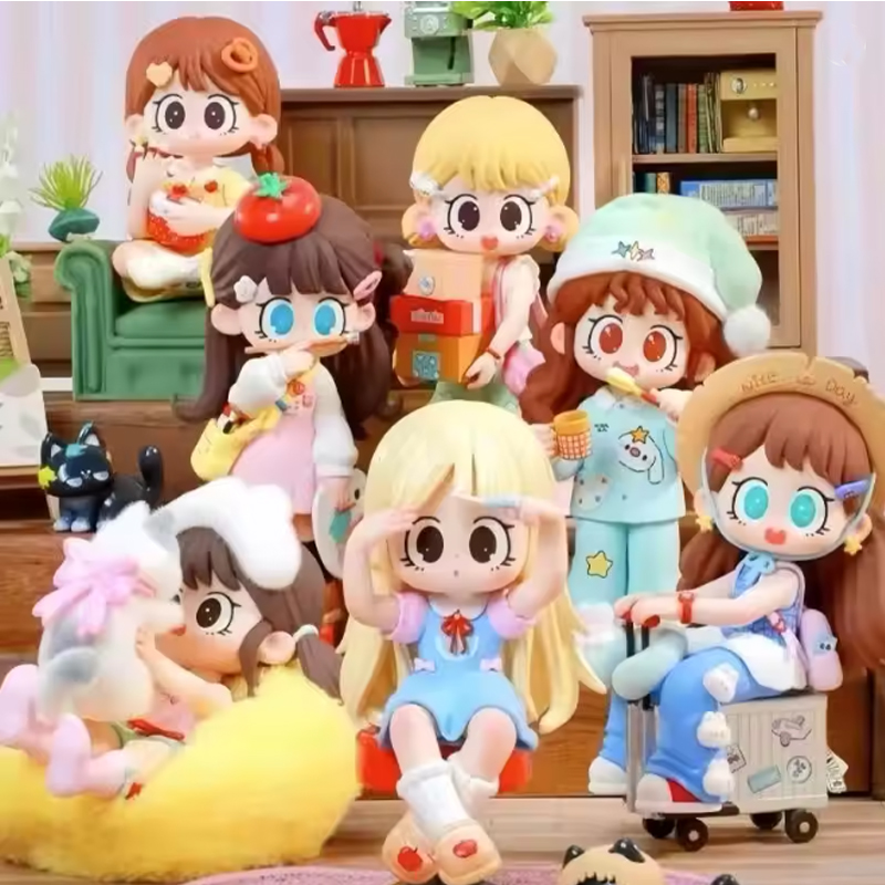 Genuine In Stock Milay Daily Times Series Blind Box Cute Figure Toys Desktop Ornamnet Surprise Dolls