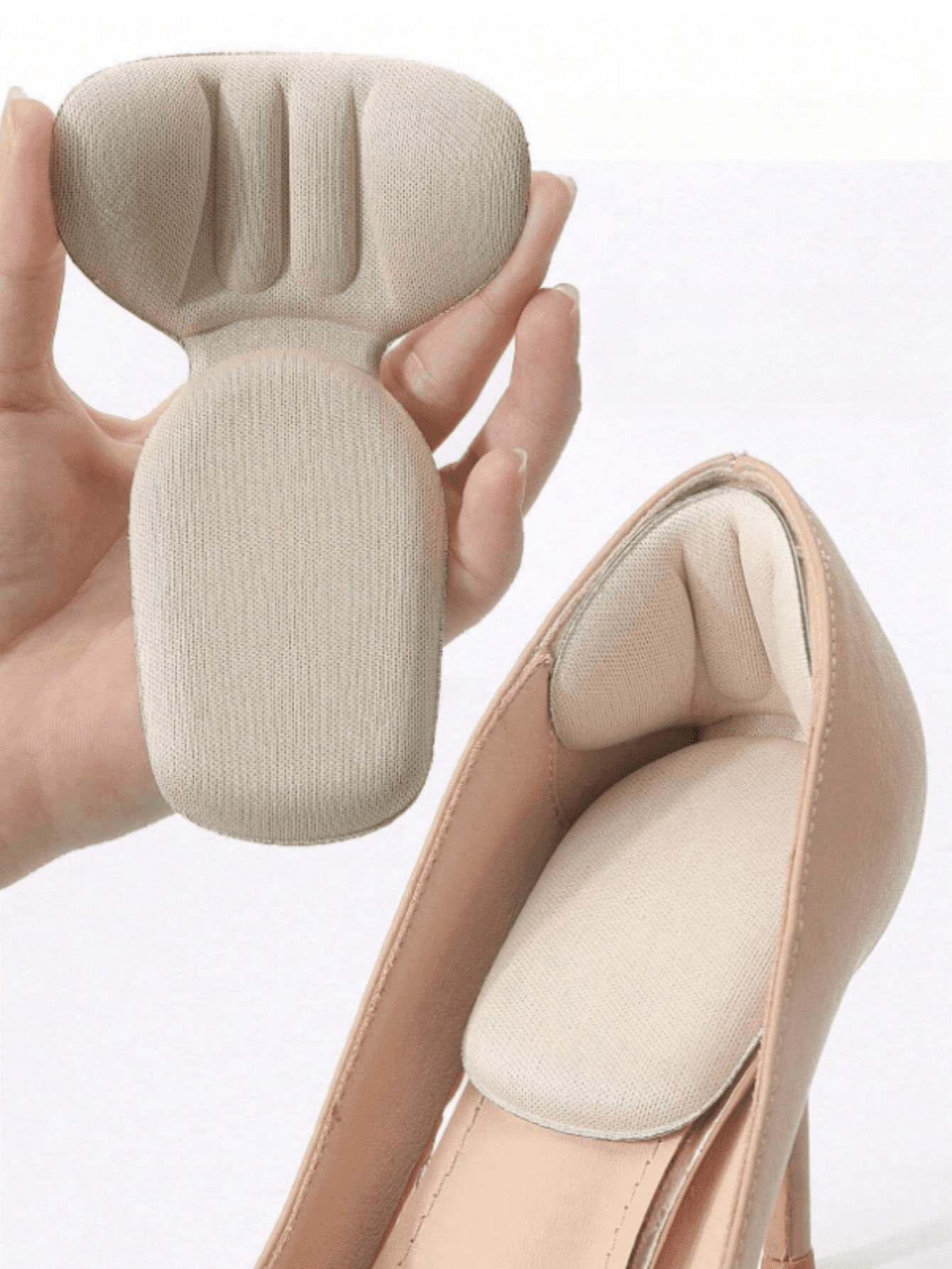 5 Pairs of Heel Grip Pads, Elastic Shoe Pads, Large Shoe Heel Pads, Pads for Men and Women, Improve the Fit and Comfort of Shoes, Prevent Heel Slipping and Blisters