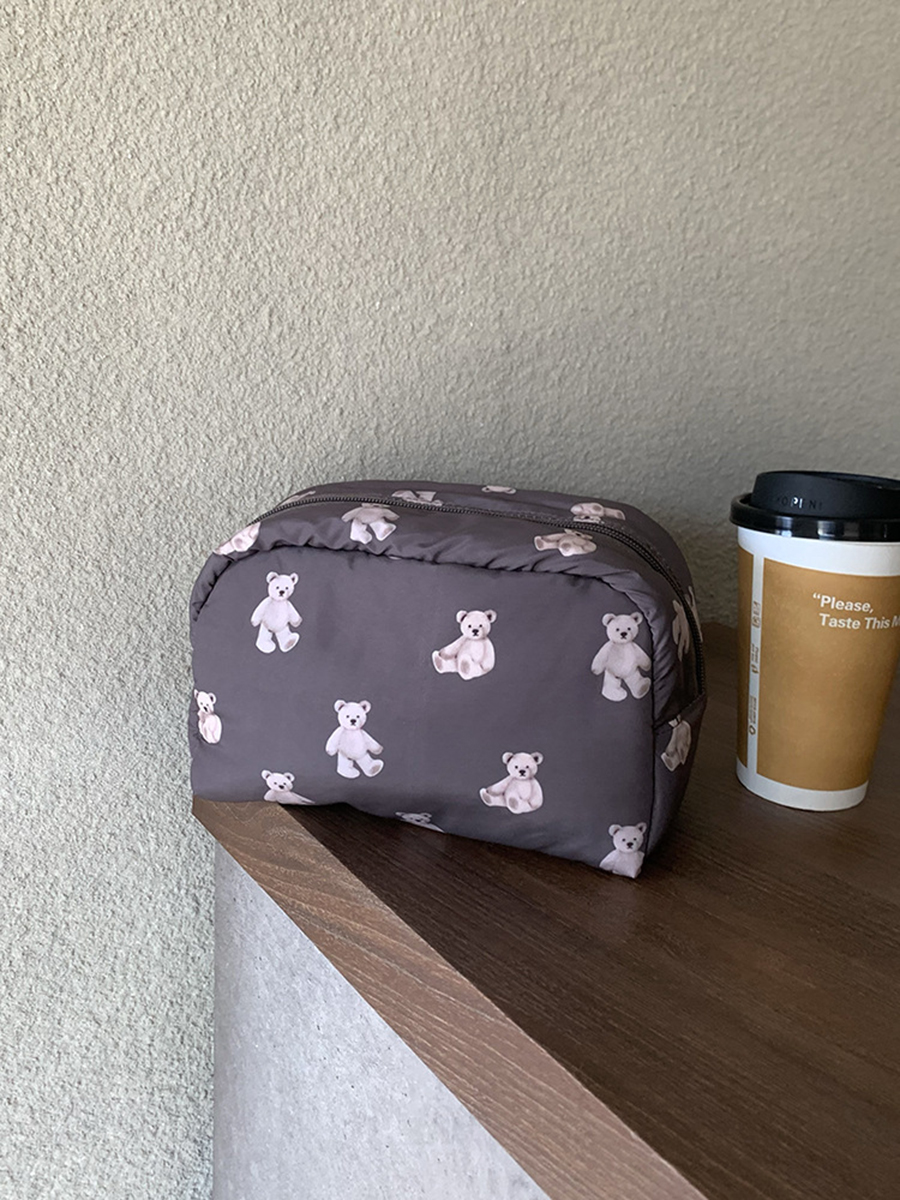 PU Waterproof Travel Makeup Bag Handheld Cosmetic Organizer Bag Premium Portable Large Capacity Washbag