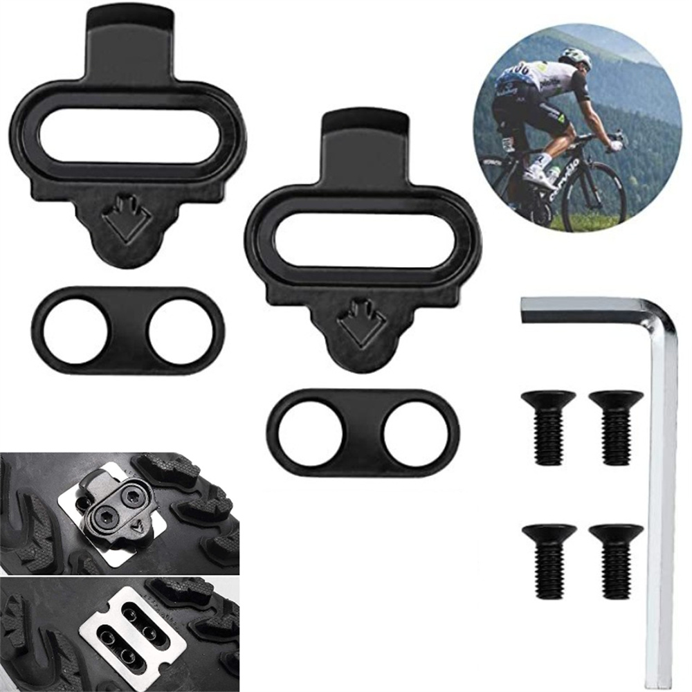 Mountain Bike Release Pedal with Cleat for SH51 SPD Cleats Set Multi-Release Pedal Cleat Cycling Shoe
