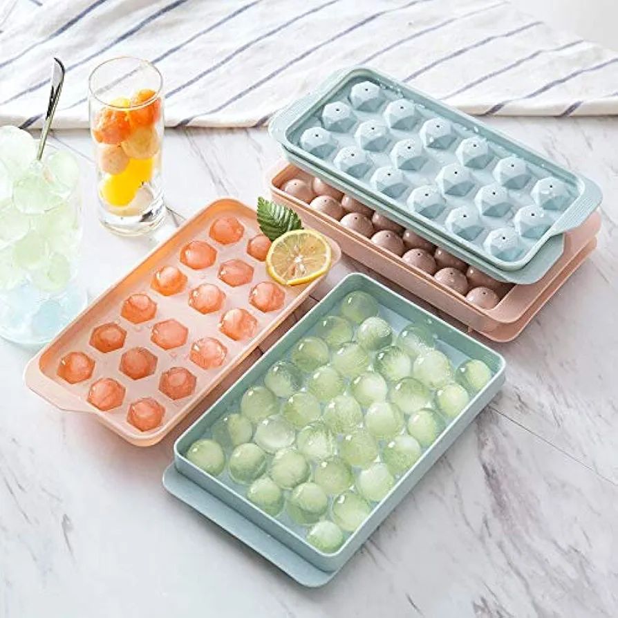 Food Grade Silicone Ice Disc with Lid Ice Cube Mould Ice Chocolate Cold Drinks Manufacturer Kitchen Accessories 15 Mesh