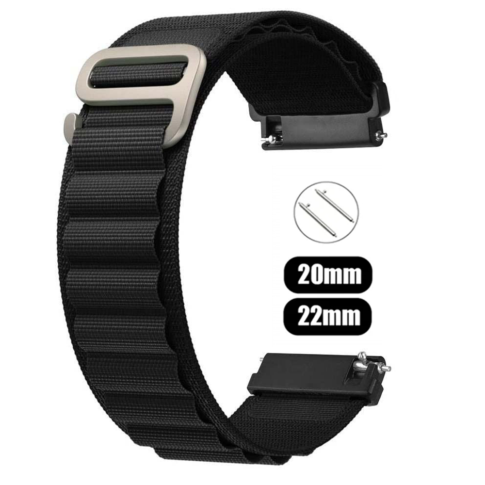 Nylon Band for HaiWei Watch 7 6 5 4 40mm 44mm Classic/Active/Gear S3 Frontier 20mm 22mm Sport Loop Strap GTS 3 4