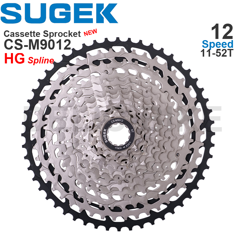 SUGEK 11/12/13 Speed Cassette Sprocket 50/52T CS-M9011 CS-M9012 12 13 HG Steel/Al compatible K7 XT GX MTB