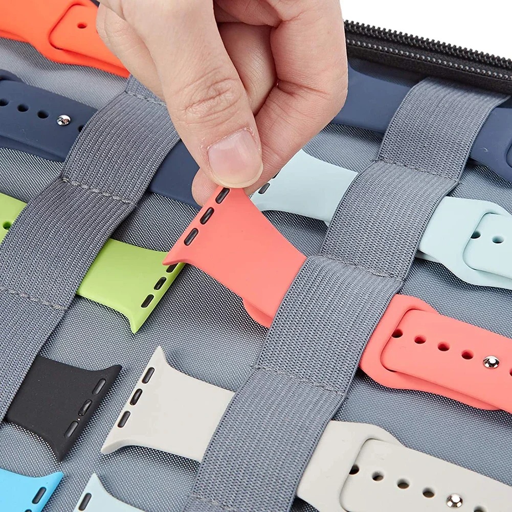 Watchband Bag for Apple Watch Strap Box Case Travel Smart Watch Wriststrap Storage Bag Box Watches Organizer Band Holder