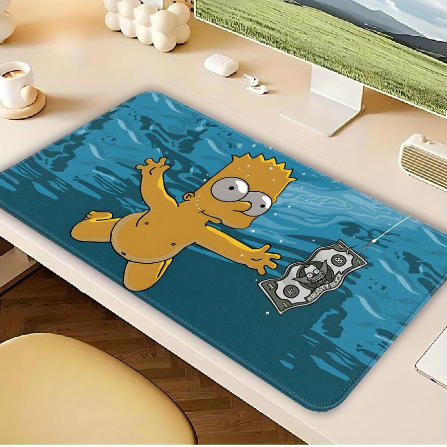 Bart Simpson Homer Mouse Pad Keyboard Desk accessories Game Console Computer Laptop office