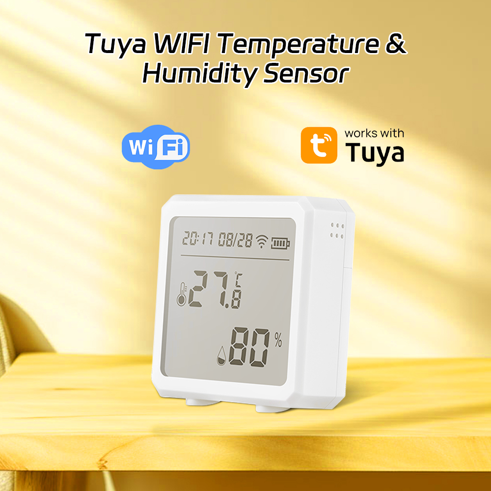 Remote tuya WiFi Intelligent Digital Temperature and Humidity Meter Large Screen High Precision Indoor Baby Room Laboratory