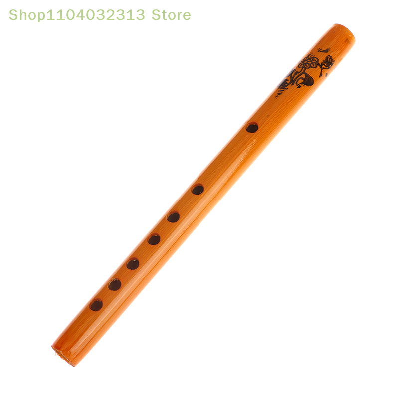 1PC 6-Hole Bamboo Clarinet Wooden Color Flute Student Musical Instrument Beginner's Guide to Musical Instruments