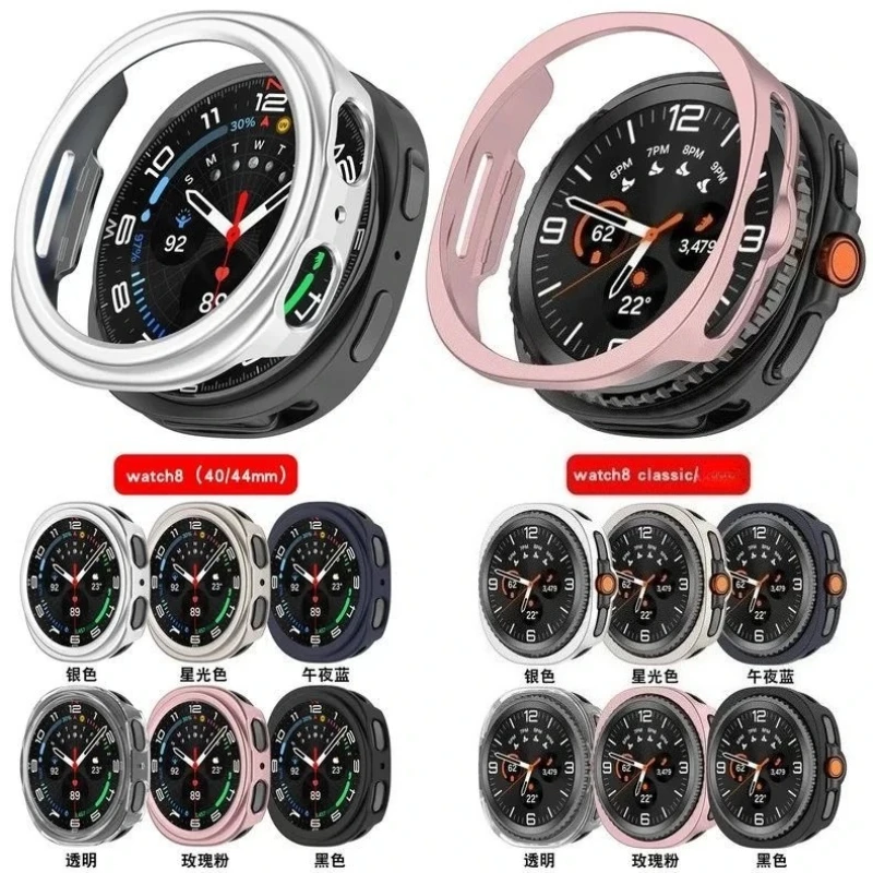 PC Hard Case For watch 8 40mm 44mm Matte Cover Protective For Watch 8 Classic Hollow Out Shell Accessories