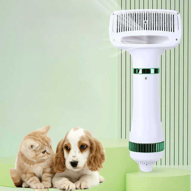 Three-gear Adjusted Pet Hot Air Comb Hair Dryer Quick-Drying Artifact Brush Removes Pet Hairs for Cat Dog Grooming Equipment