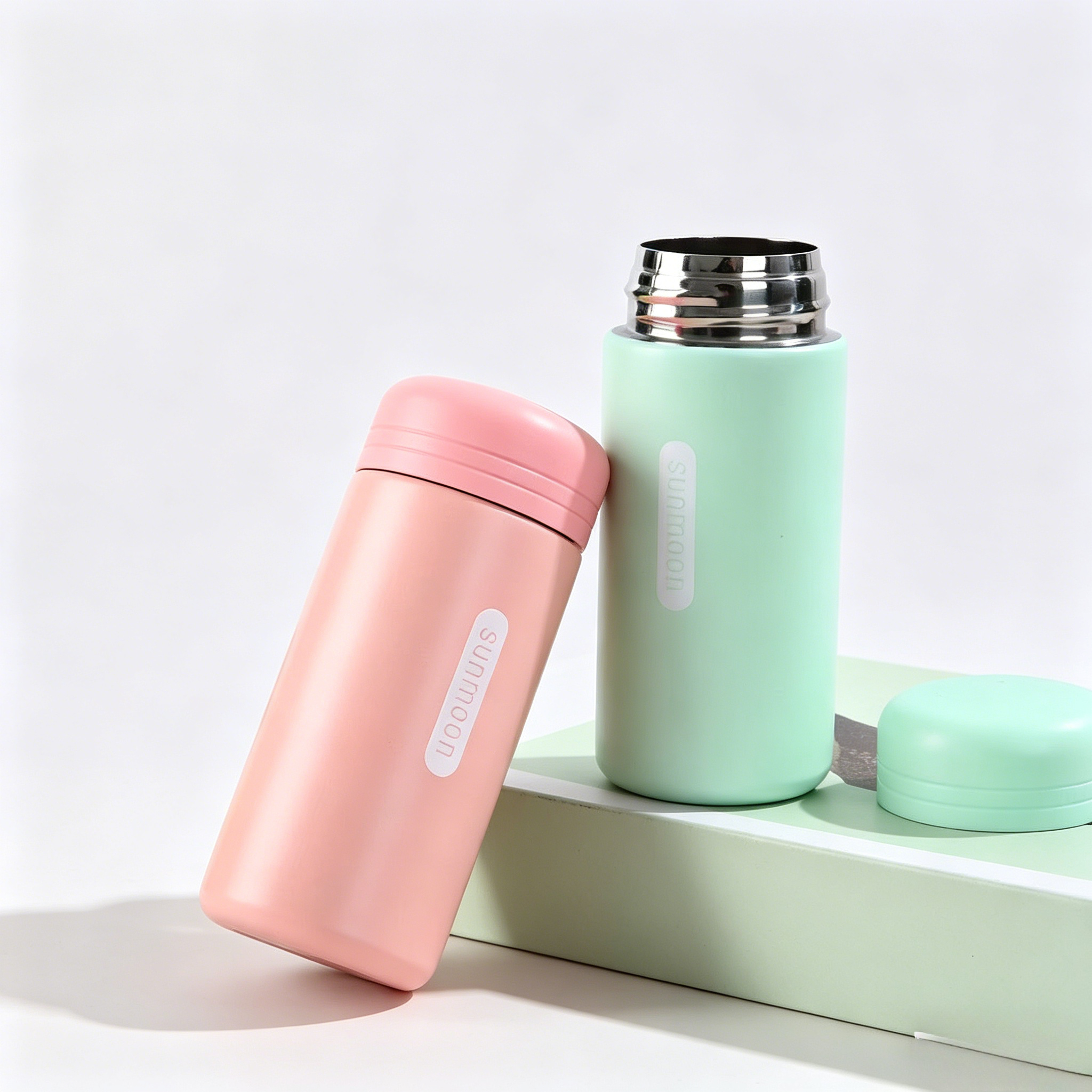 304 Stainless Steel 150ml Convenient Thermos Cup Ultra-compact Portable Leak-proof Fashion Water Cup Drinkware Thermos Kettle