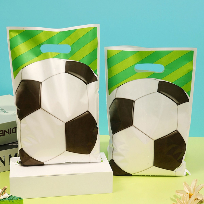 10/20/50Pcs Soccer Bags Soccer Goodie Bags Football Theme Bags for Birthday Party Favors Sports Events Gathering Decor