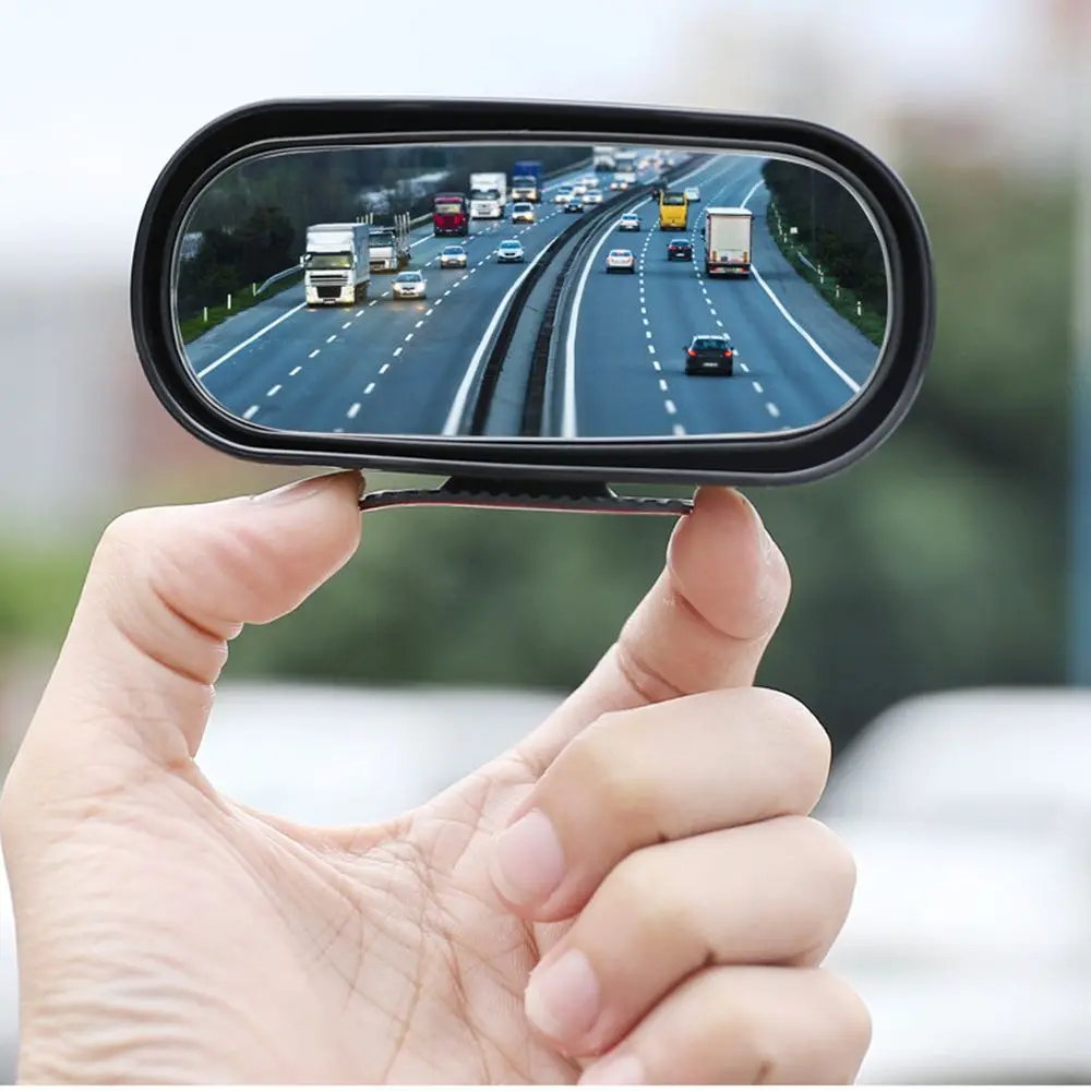 1PC Car Rearview Auxiliary HD Glass Parking Aid mirror 360-degree Wide Angle Car Blind Spot Mirror Adjustable Rotation