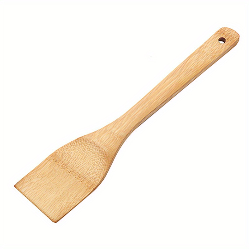1pc, Bamboo Spatula, Non-Stick Natural Cooking Turner, Kitchen Utensils, Kitchen Accessories