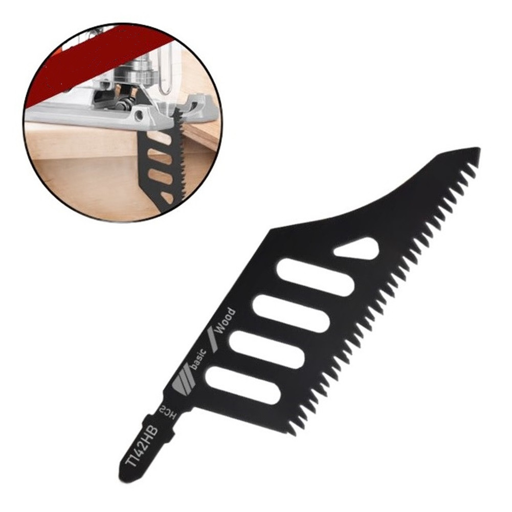 Jigsaw Blade T-Shank Flush Cut Saw Blade for Irregular Curve Cutting, Suitable for Wood, Plywood, MDF and Particleboard