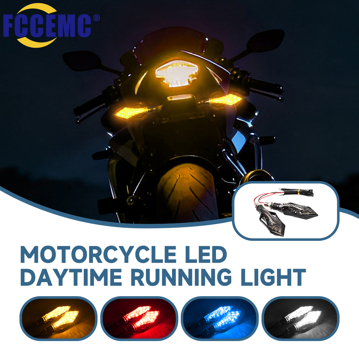 1 Pair Led Motorcycle Turn Signal Lamp Moto Accesories 12V Front Rear Indicator Light for Honda Harley Cafe Racer Yamaha Suzuki