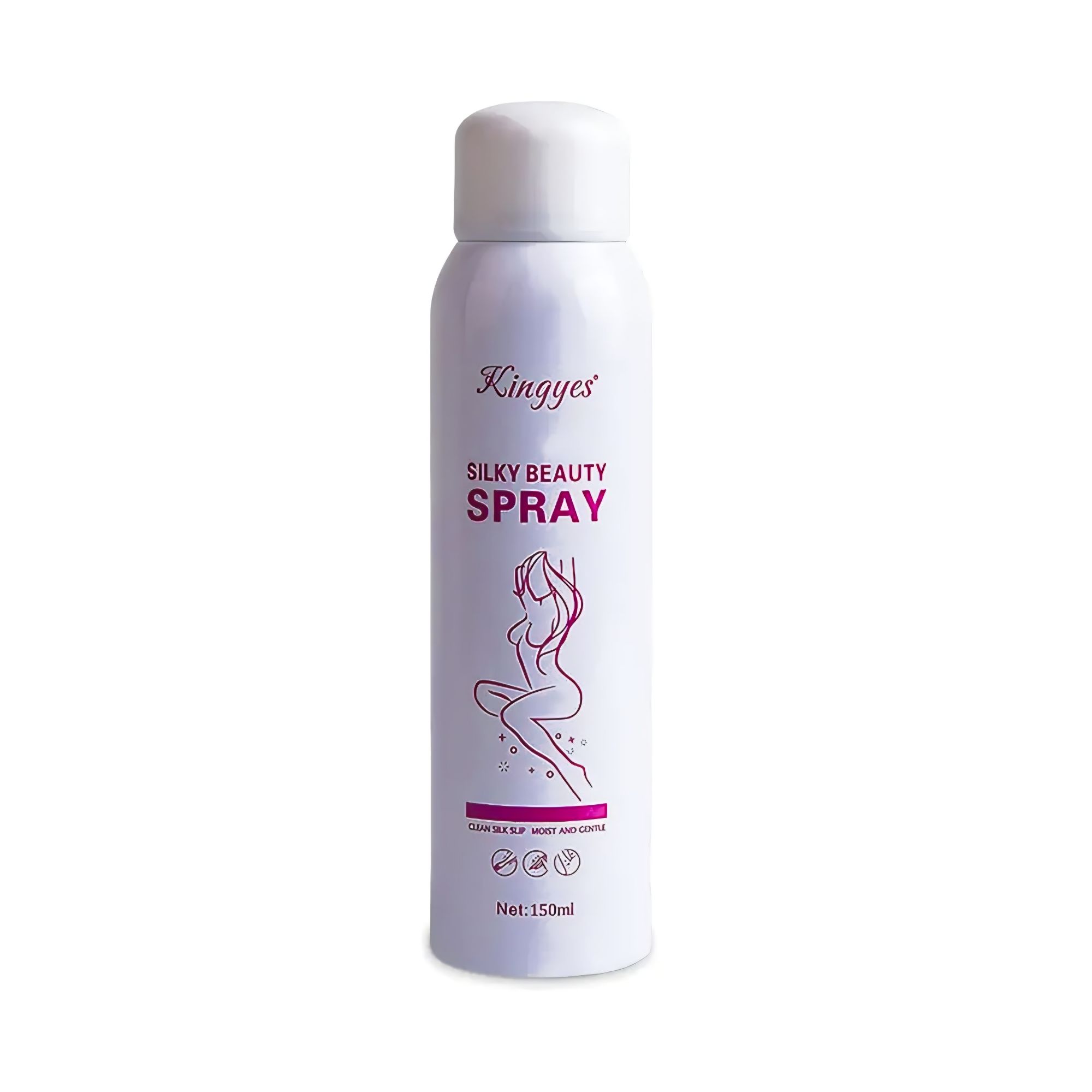 Kingyes Silky Beauty Hair Remover Spray - 150ml - Permanent Hair Removal Cream for Arms, Legs, Underarms & Bikini Line - Gentle & Cruelty-Free (8 Minute Formula)