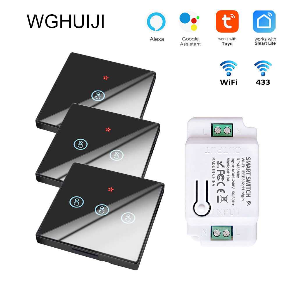 The TUYA smart switch-off device features wireless touch, Wi-Fi, remote control via the APP, and Alexa voice control