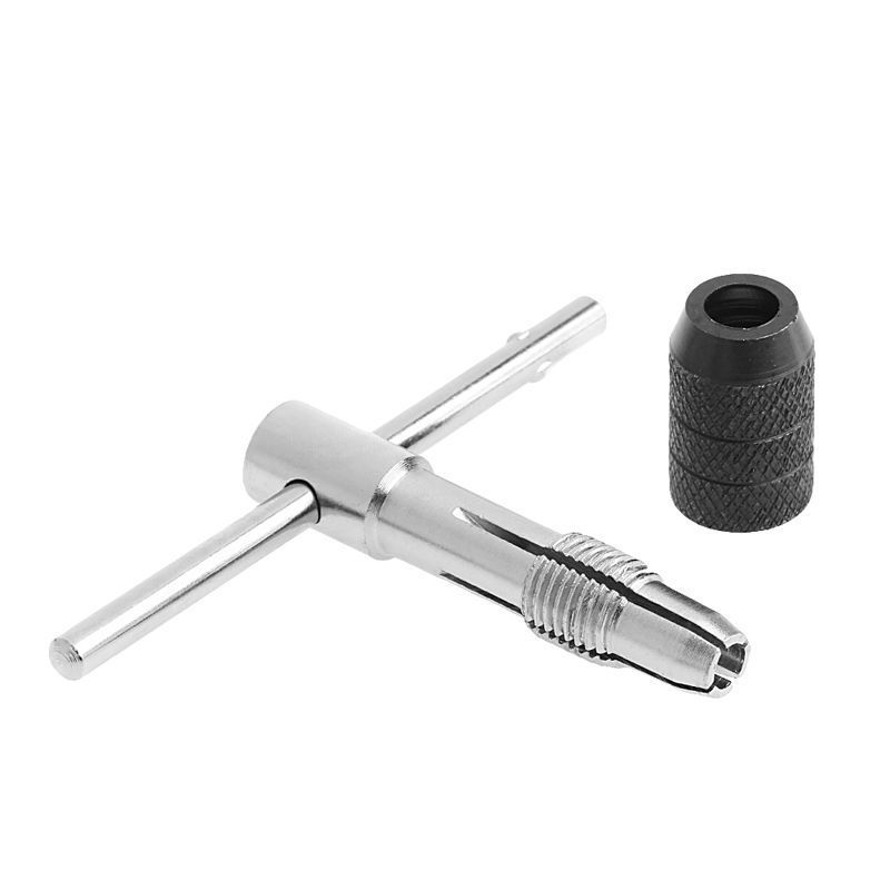 Adjustable Ratcheting Tap Wrench T-Handle Reamer Hand Tool Steel Home easy M3-M6 Useful Brand new High Quality