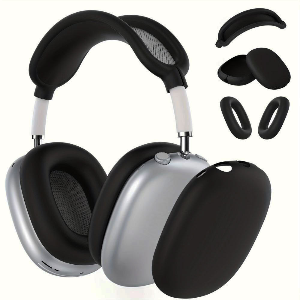 3 in 1 Soft Silicone Skin Protector Headphones Case For Airpods Max Cases Anti Scratch Shockproof Earphone Cover Accessories
